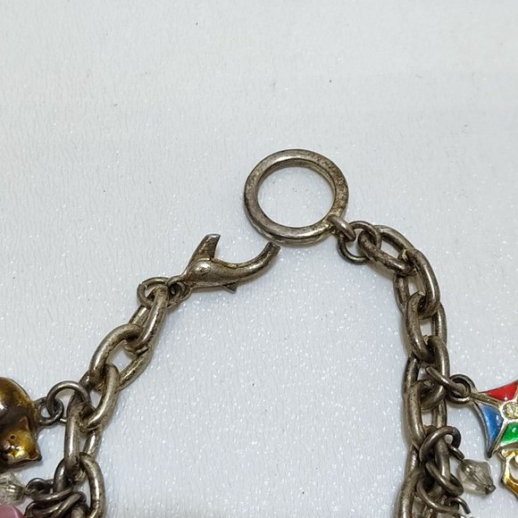 Claire AJMC Set Charm Bracelets Travel Charms Suitcase Globe (AJMC Broke Clasp) - Picture 10 of 11